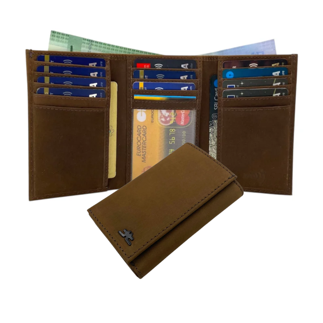 Trifold Wallet RFID Slim 15 Credit Card # 1802