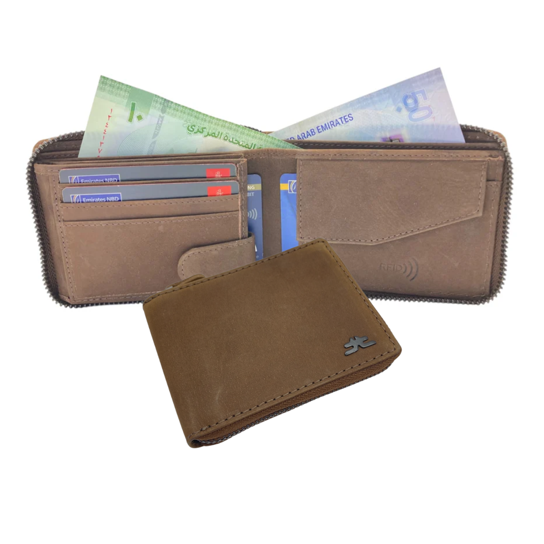 ZipVault Full Zip BiFold Wallet RFID # 1013CZ