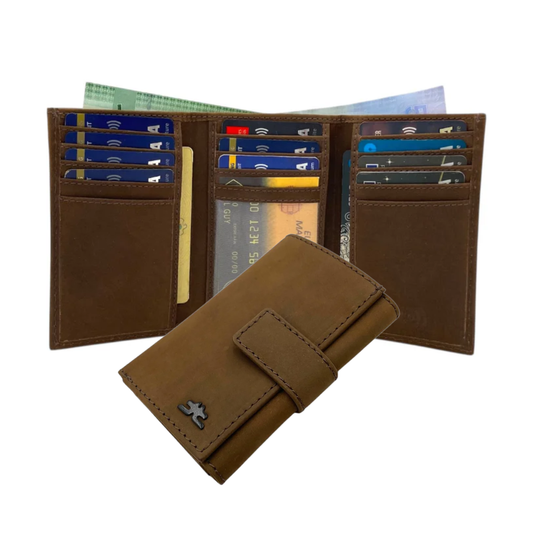 Trifold Wallet RFID Slim 15 Credit Card # 1802L