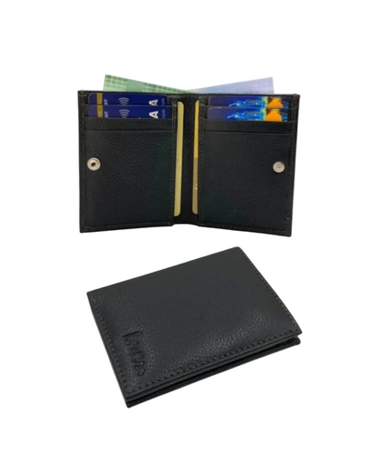 Slim Bifold Inside Button Card & Cash Wallet # RFID 1977L