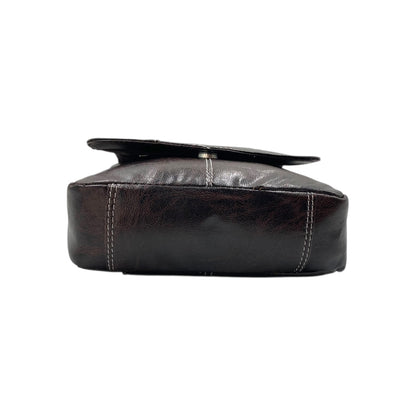 Men's Faux Leather Sling Bag – Crossbody Travel Bag with Multiple Compartments /Messenger Bag # ASST