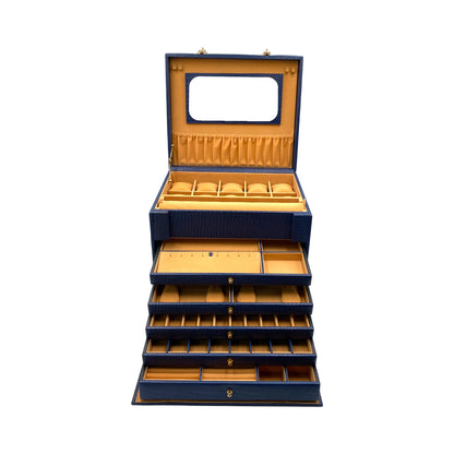 Jumbo Multipurpose Jewellery Box Genuine Leather
