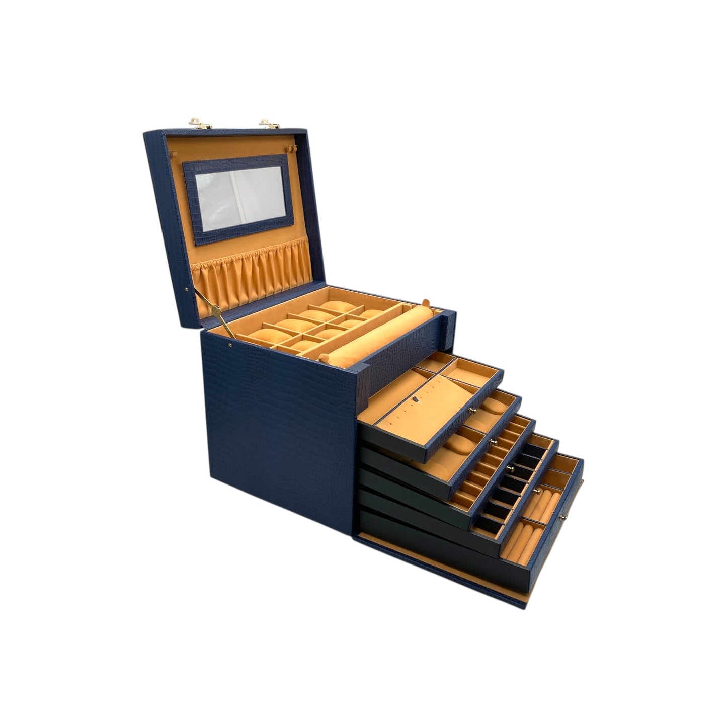 Jumbo Multipurpose Jewellery Box Genuine Leather