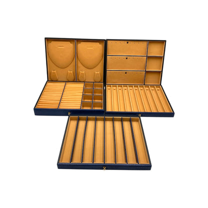Jumbo Multipurpose Jewellery Box Genuine Leather