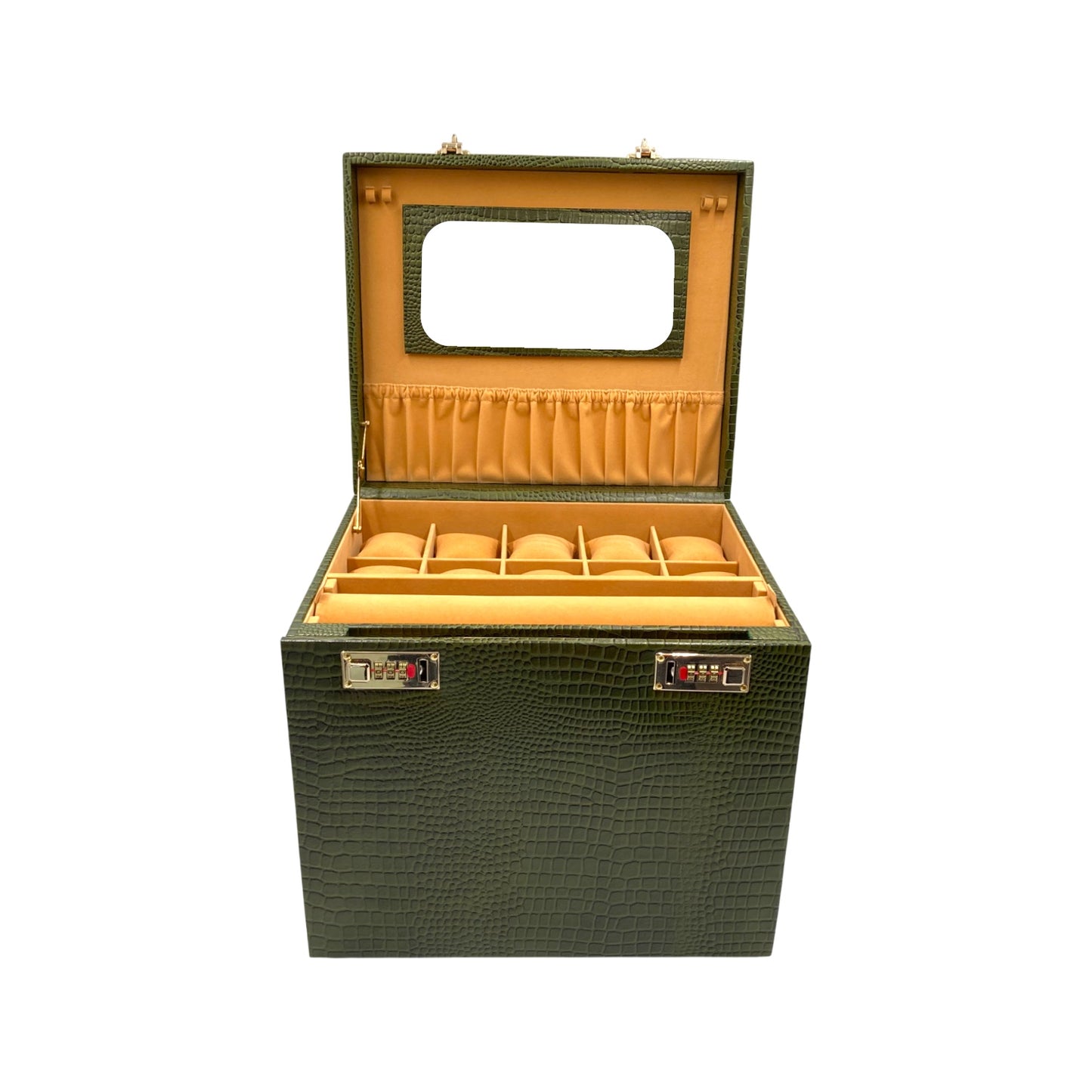 Jumbo Multipurpose Jewellery Box Genuine Leather