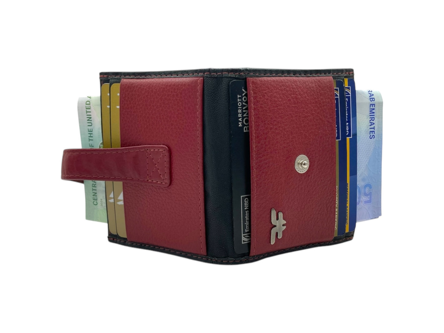 Card Case & Cash Wallet Compact Size 14 Card Space # 4029