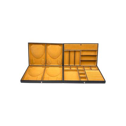 XL Multipurpose Jewellery Box Genuine Leather
