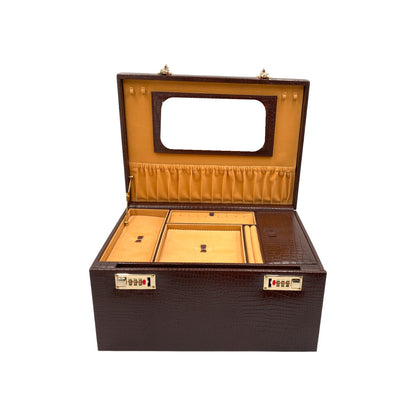 XL Multipurpose Jewellery Box Genuine Leather