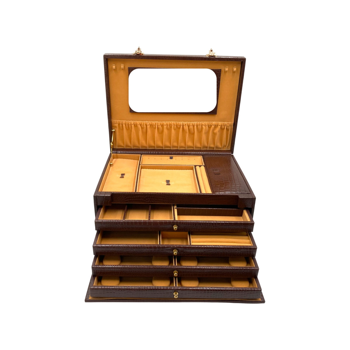 XL Multipurpose Jewellery Box Genuine Leather