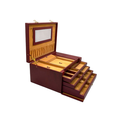 XL Multipurpose Jewellery Box Genuine Leather