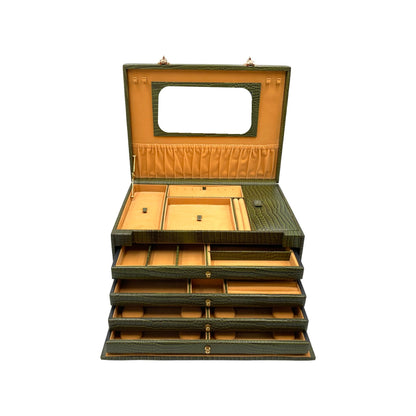XL Multipurpose Jewellery Box Genuine Leather