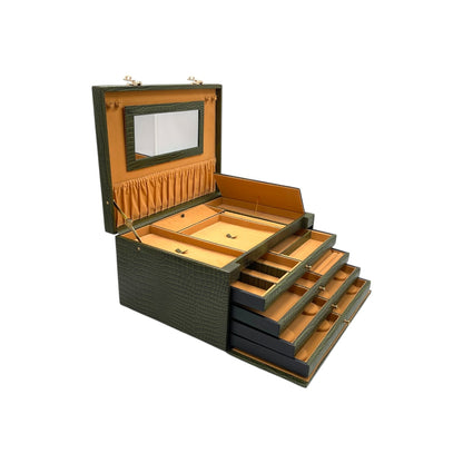 XL Multipurpose Jewellery Box Genuine Leather