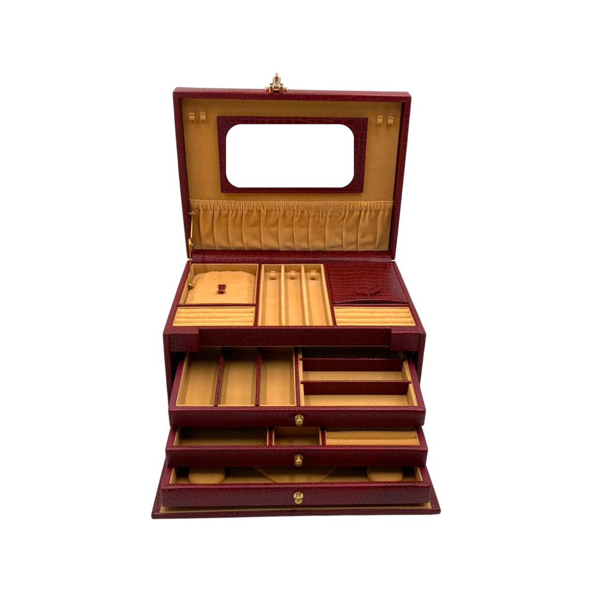 MJB Multipurpose Jewellery Box Genuine Leather