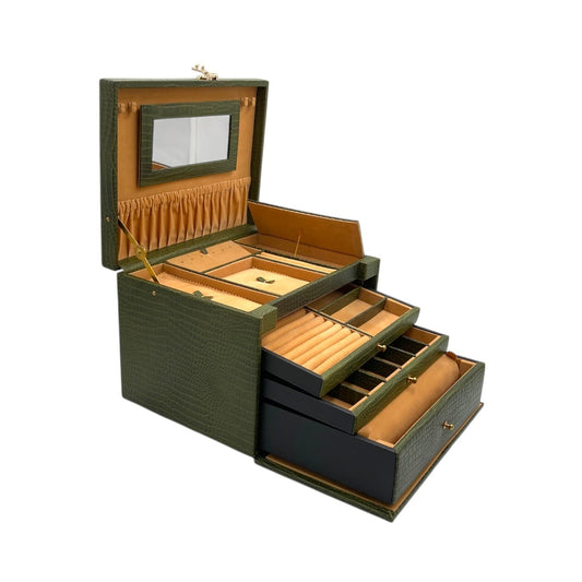 2026_Jewelry + Watch Box Genuine Leather Multipurpose Medium Size M-JB+BB