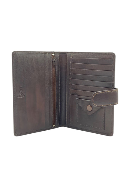 Duplex Passport Holder in Genuine Leather #1158L