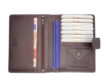 Duplex Passport Holder in Genuine Leather #1158L