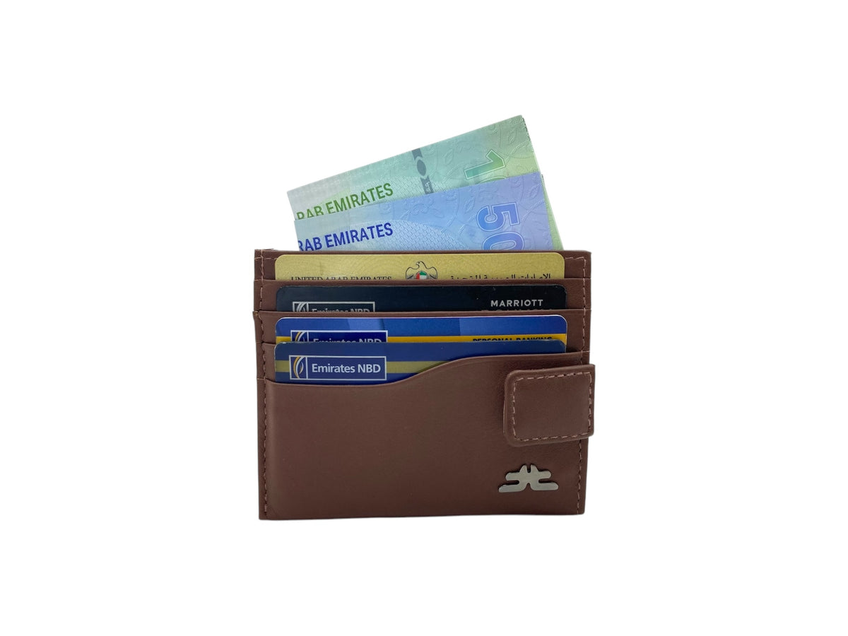 Slim Card Case & Cash Wallet Compact Size # 4257BL
