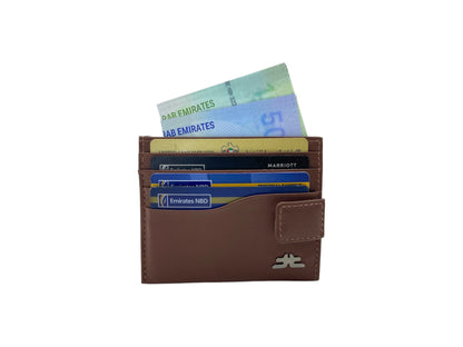Slim Card Case & Cash Wallet Compact Size # 4257BL