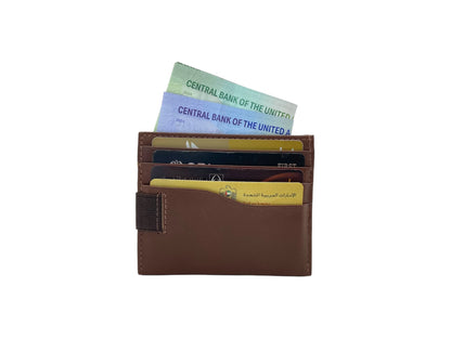 Slim Card Case & Cash Wallet Compact Size # 4257BL