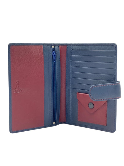 Duplex Passport Holder in Genuine Leather #1158L