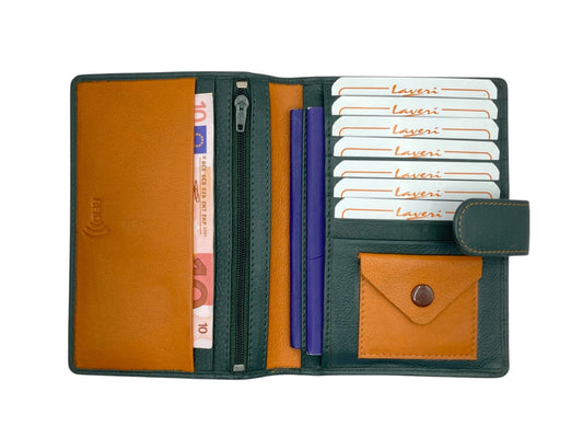 Duplex Passport Holder in Genuine Leather #1158L