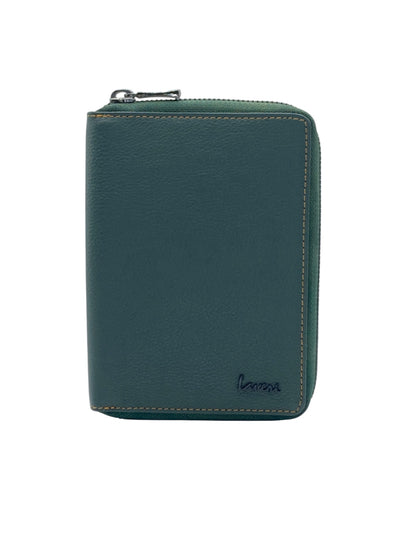 Duplex Zip Passport Wallet in Genuine Leather #1158Z