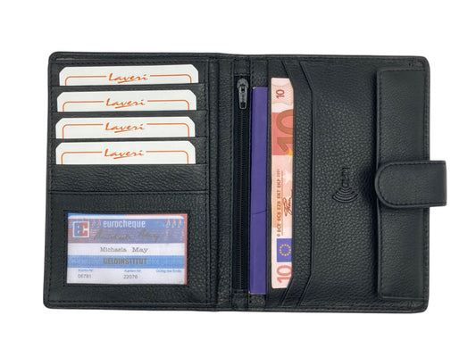 Marvel Luxury Family Passport Wallet in Genuine Leather #1794L