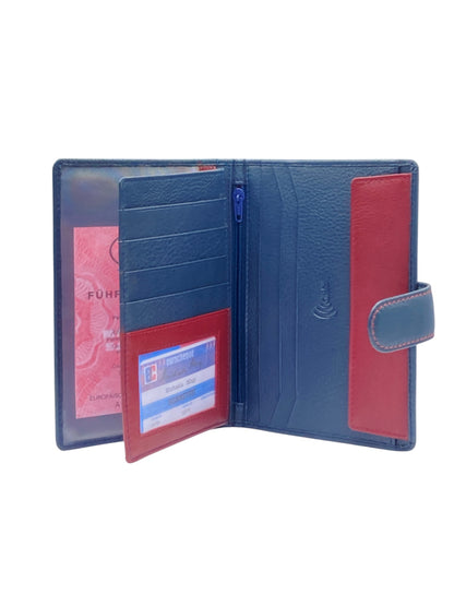 Marvel Luxury Family Passport Wallet in Genuine Leather #1794L