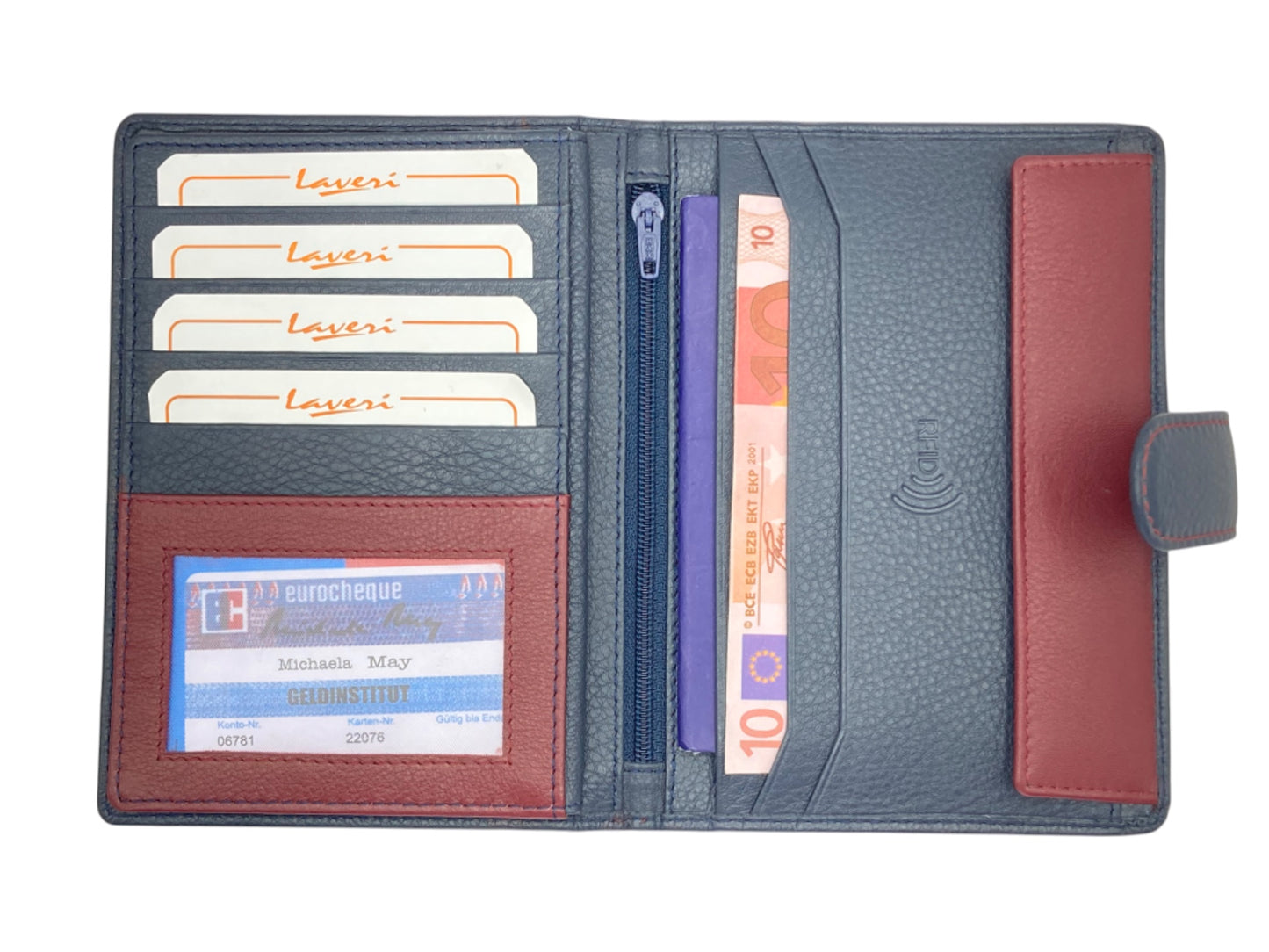 Marvel Luxury Family Passport Wallet in Genuine Leather #1794L