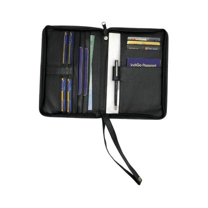 Full Zip Family Passport Holder & Long Card Wallet # 2075
