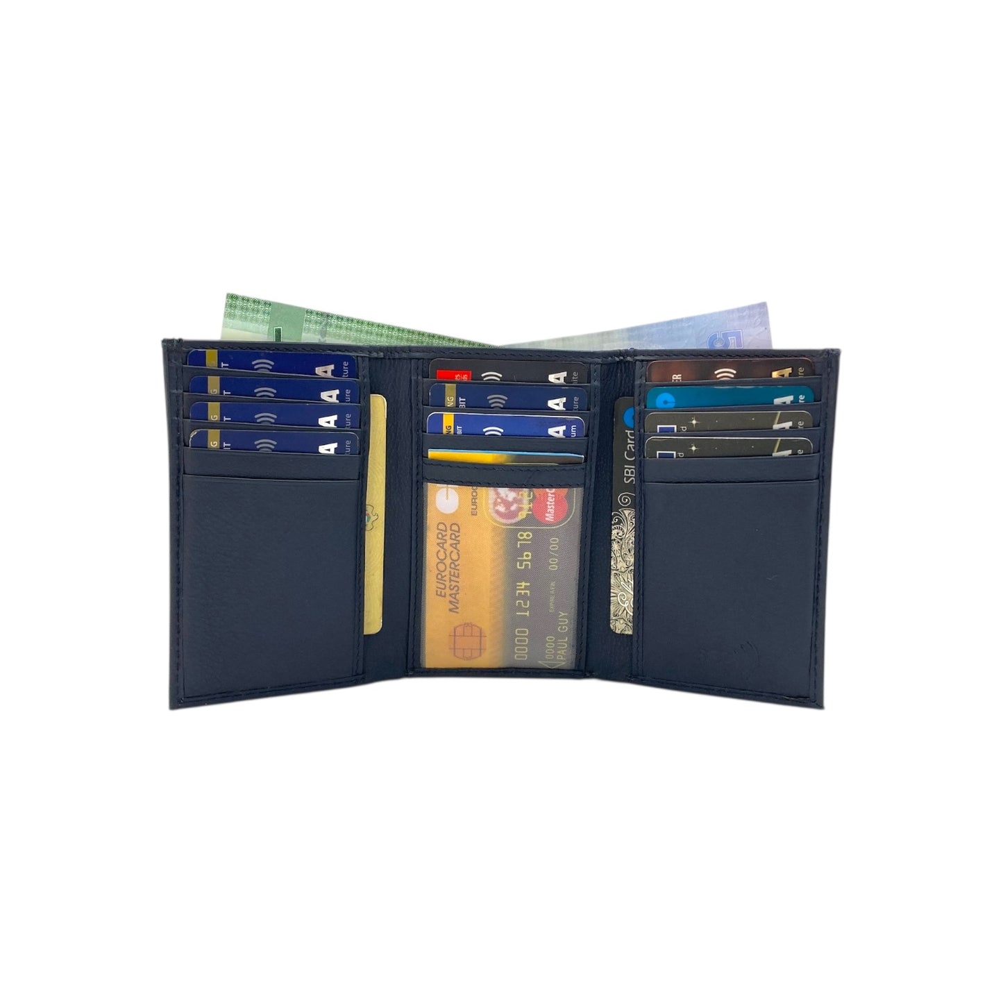 Trifold Wallet RFID Slim 15 Credit Card # 1802
