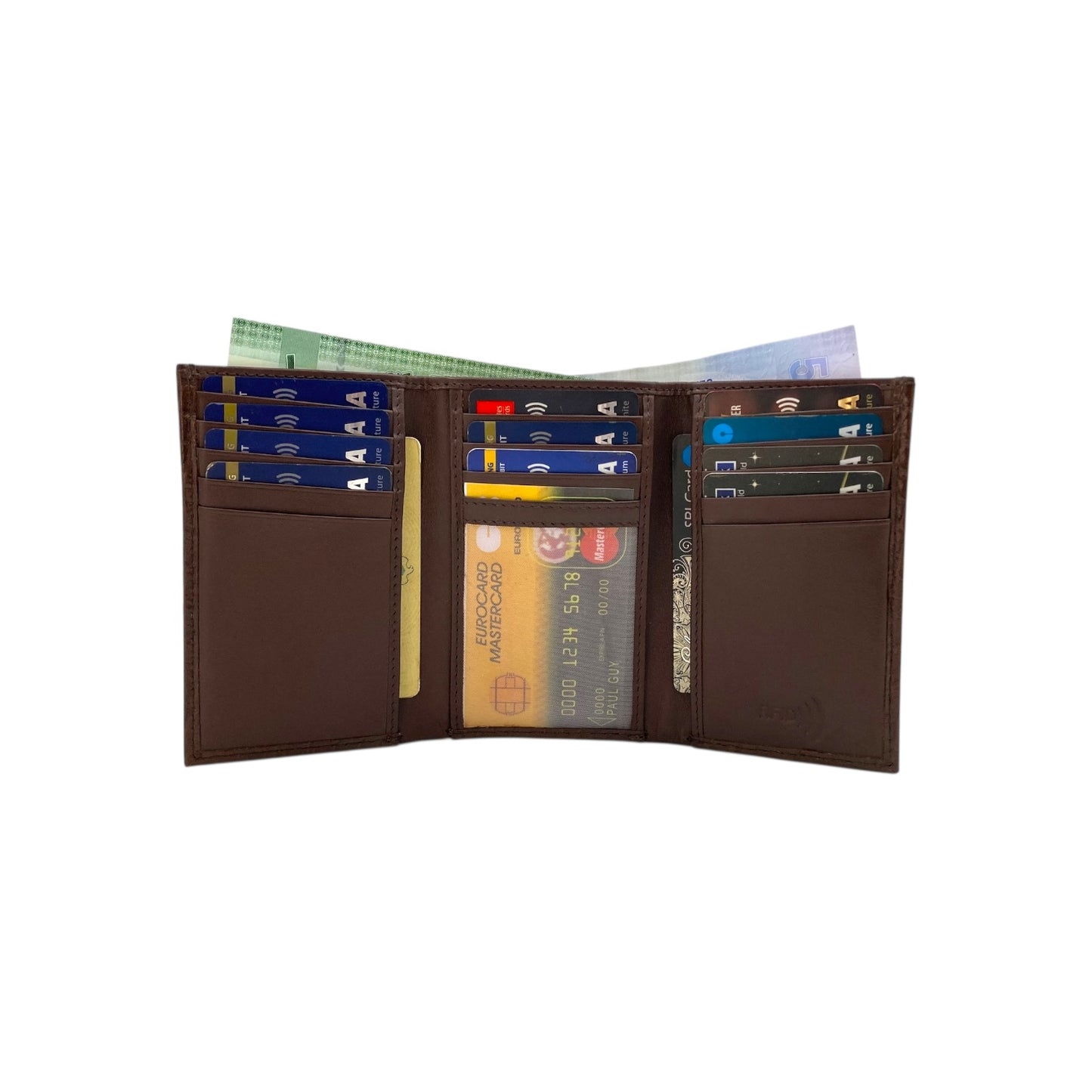Trifold Wallet RFID Slim 15 Credit Card # 1802