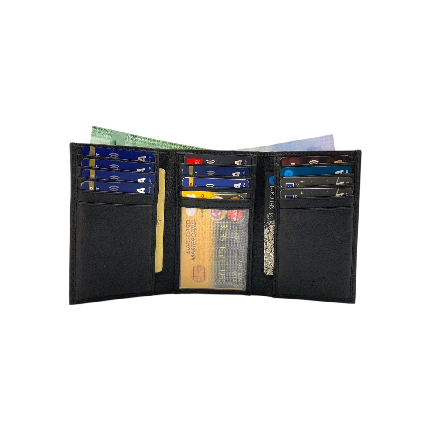 Trifold Wallet RFID Slim 15 Credit Card # 1802L
