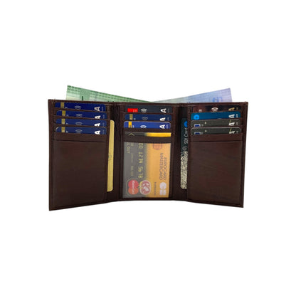 Trifold Wallet RFID Slim 15 Credit Card # 1802L