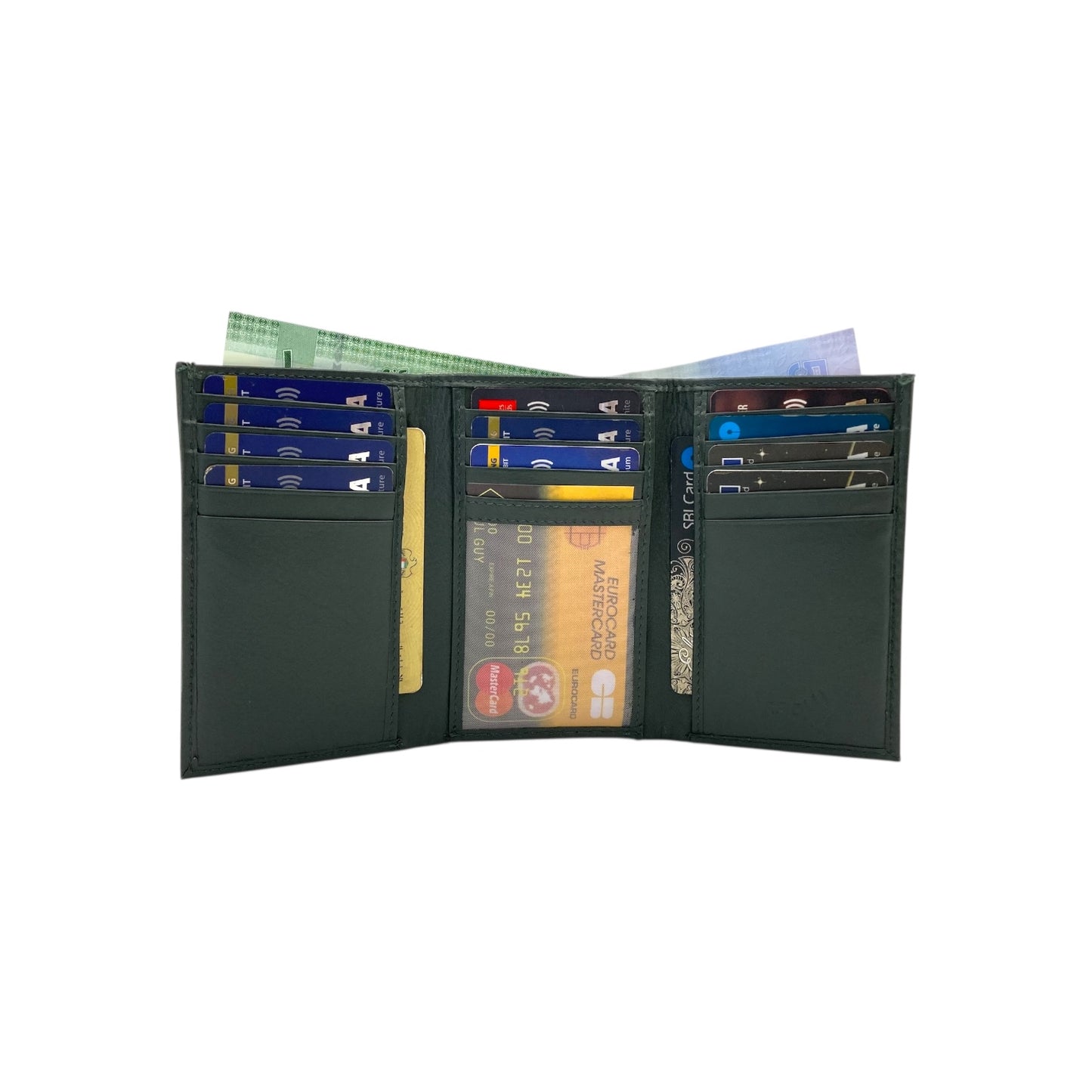 Trifold Wallet RFID Slim 15 Credit Card # 1802L