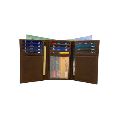 Trifold Wallet RFID Slim 15 Credit Card # 1802L