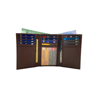 Trifold Wallet RFID Slim 15 Credit Card # 1802L