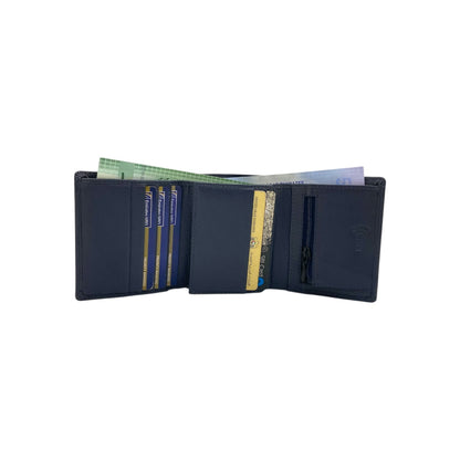 Trifold Wallet RFID Slim 12 Credit Card # 1178 Elastic