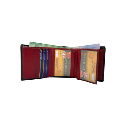 Trifold Wallet RFID Slim 12 Credit Card # 1178 Elastic