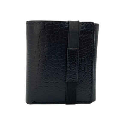 Trifold Wallet RFID Slim 12 Credit Card # 1178 Elastic