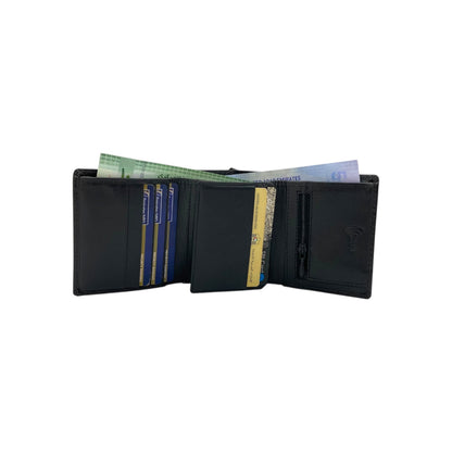 Trifold Wallet RFID Slim 12 Credit Card # 1178 Elastic