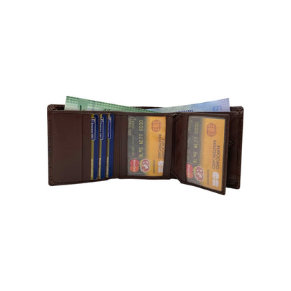 Trifold Wallet RFID Slim 12 Credit Card # 1178 Elastic