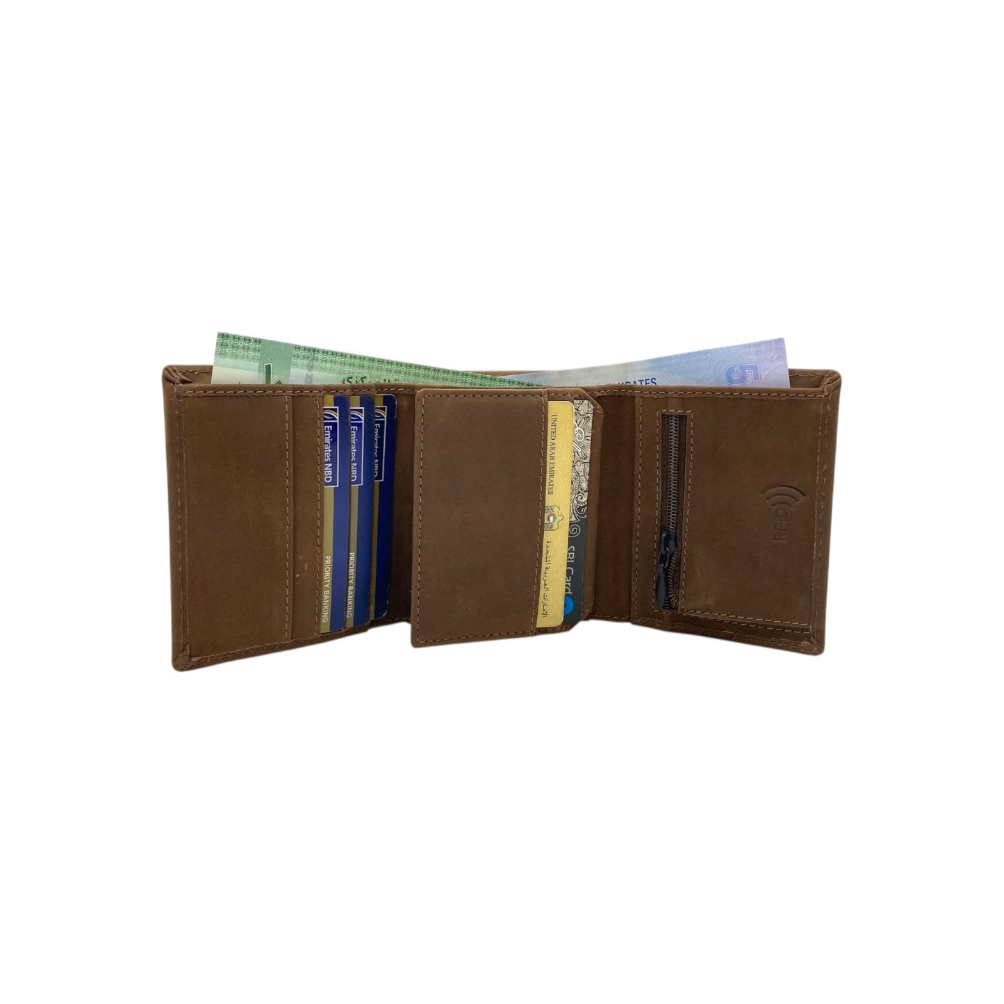Trifold Wallet RFID Slim 12 Credit Card # 1178L
