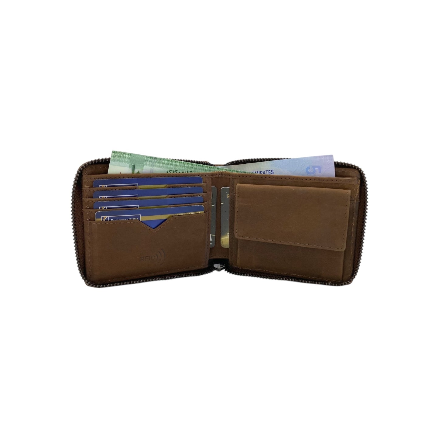 ZipVault Full Zip  Bifold Wallet RFID # 1138CZ