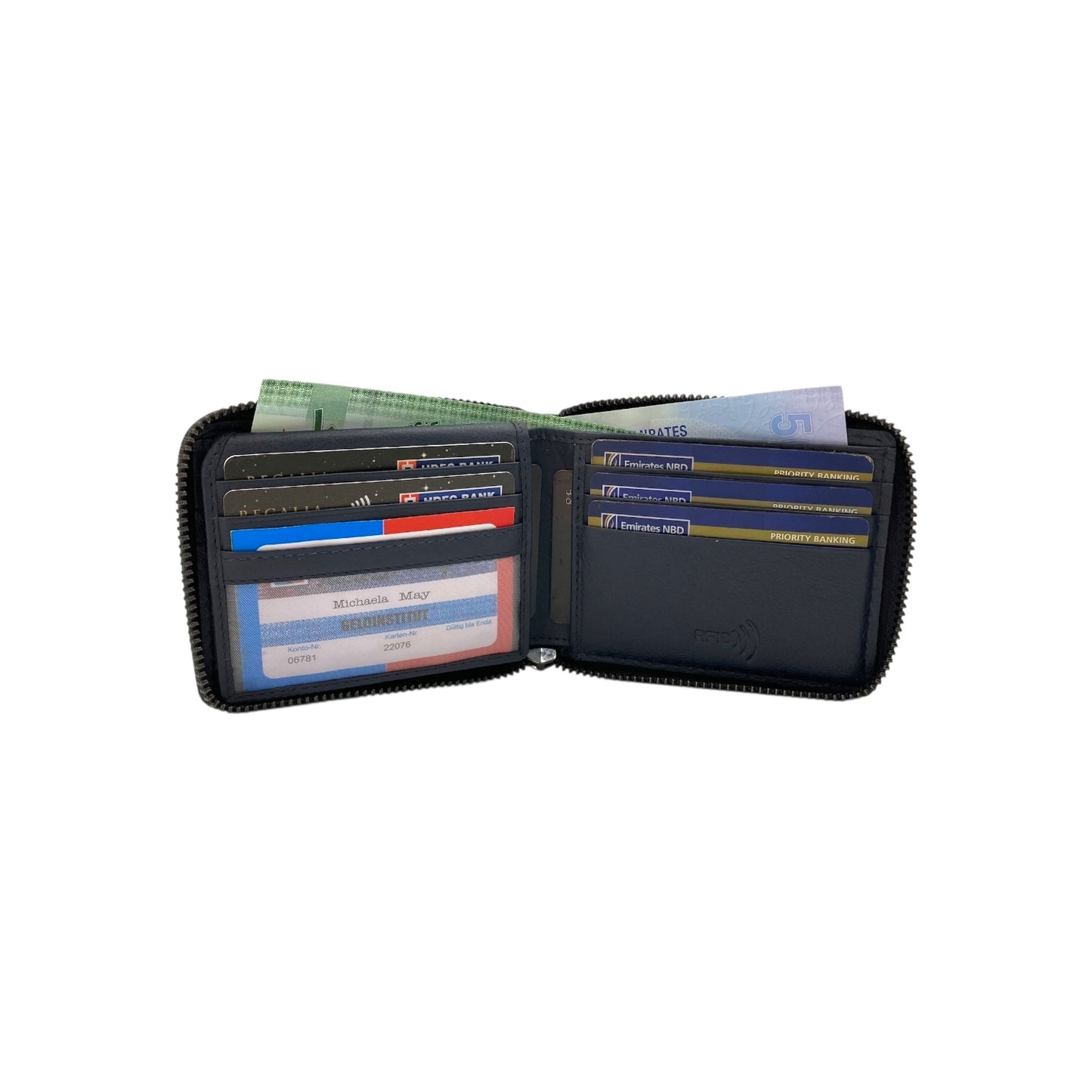 ZipVault Full Zip Wallet RFID # 1981Z