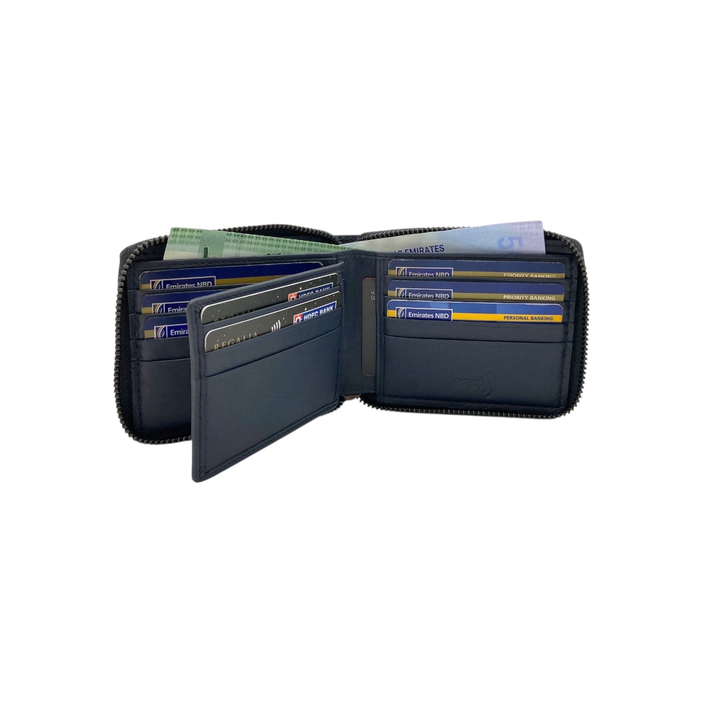 ZipVault 16 Card Full Zip Wallet RFID #4094NZ.2