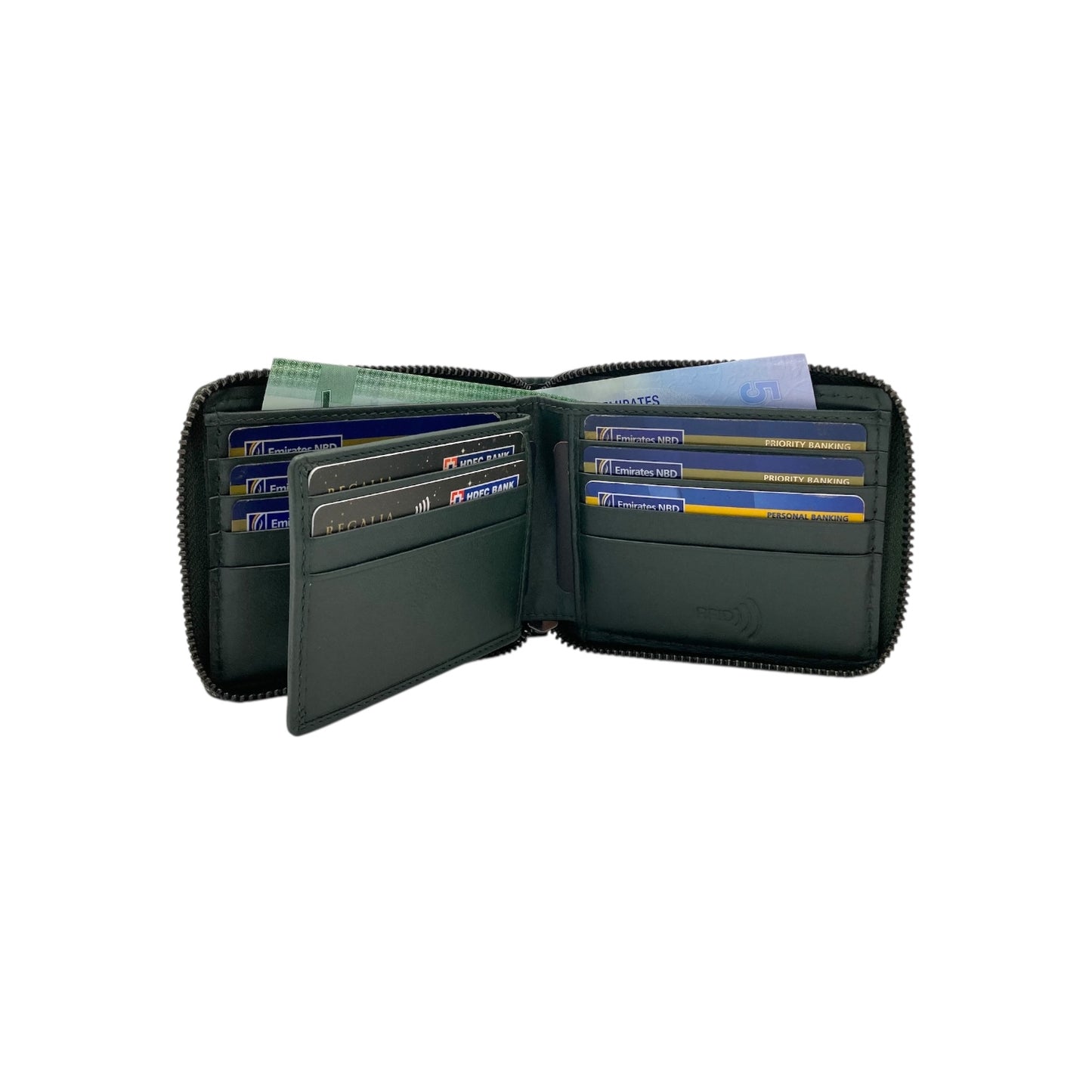 ZipVault 16 Card Full Zip Wallet RFID #4094NZ.2