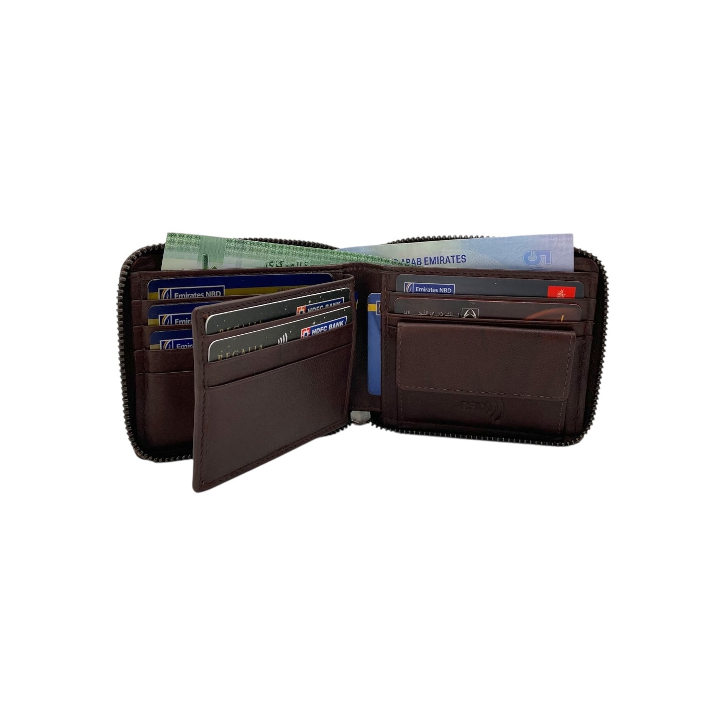 ZipVault 12 Card Full Zip Wallet RFID #4094CNZ.2