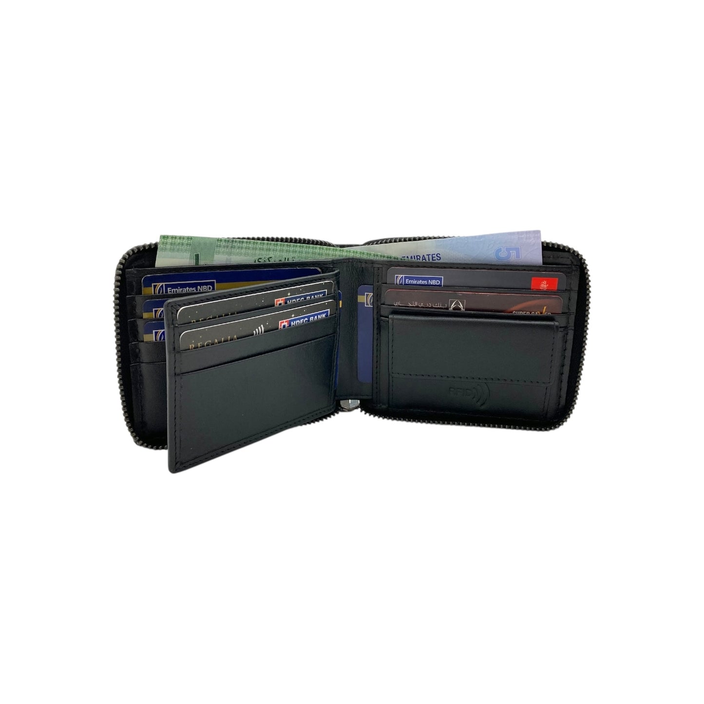 ZipVault 12 Card Full Zip Wallet RFID #4094CNZ.2