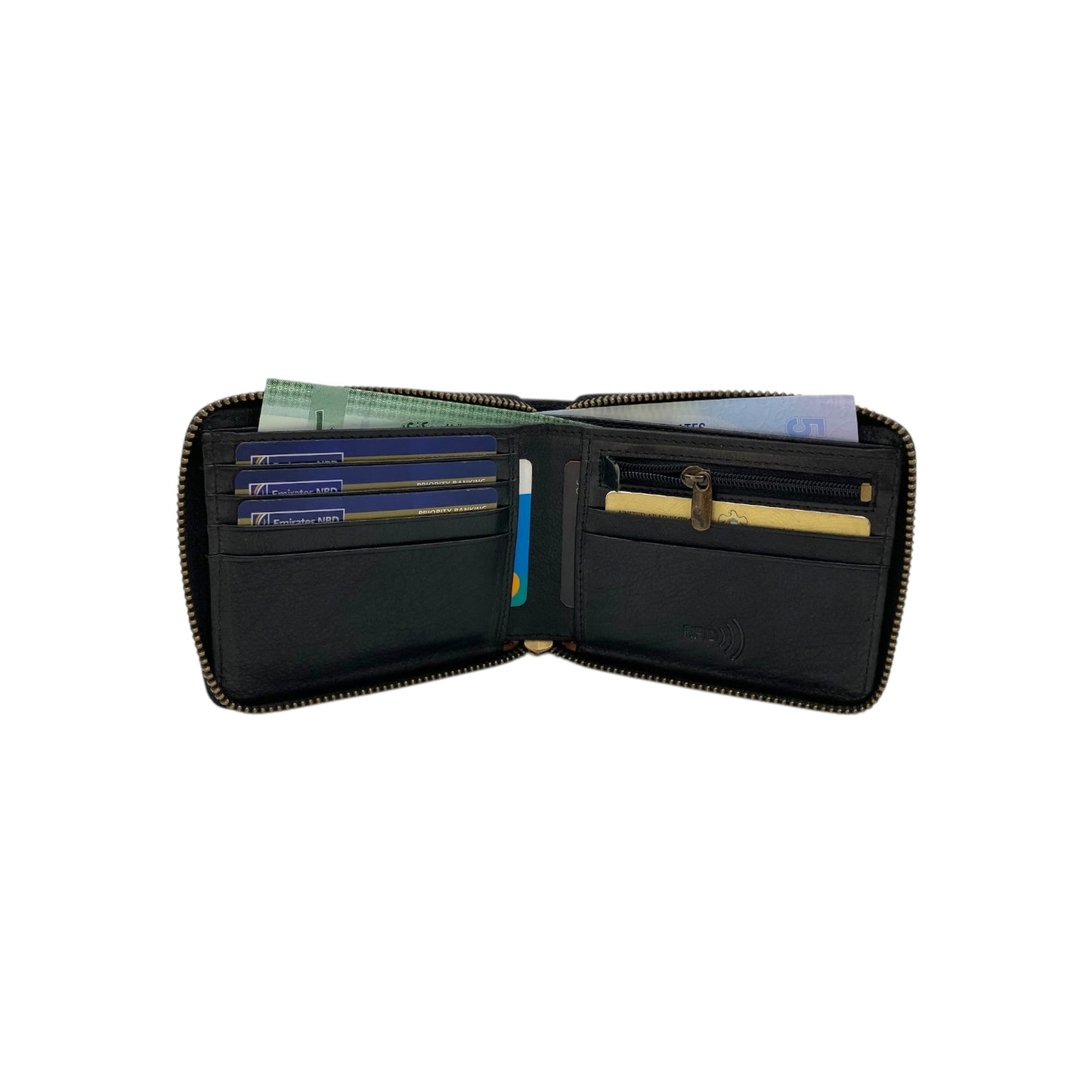 ZipVault 11 Card Full Zip Wallet RFID #4675Z